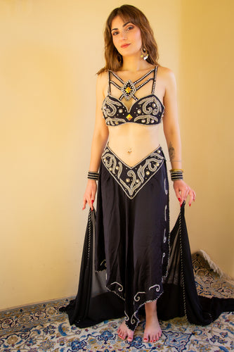 Wafaa of Cairo: Black and Rhinestone Costume