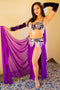 Wafaa of Cairo: Purple Elegance Bra and Belt