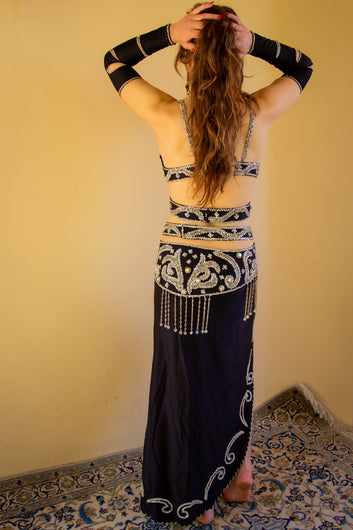 Wafaa of Cairo: Black and Rhinestone Costume