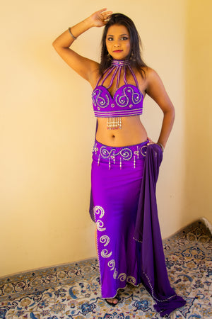 Versace of Cairo: Purple Bra and Skirt