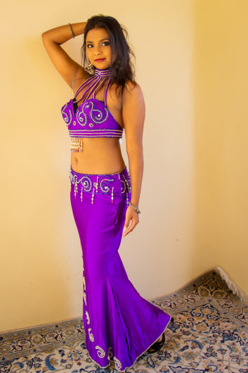 Wafaa of Cairo: Purple Bra and Skirt