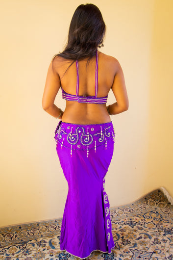 Wafaa of Cairo: Purple Bra and Skirt