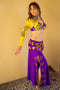 Wafaa of Cairo: Purple and Yellow Sleeve Costume