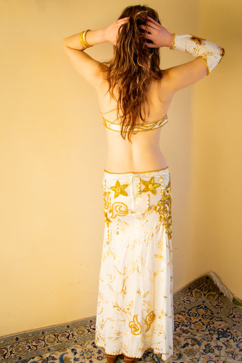 Wafaa of Cairo: White and Gold Stars