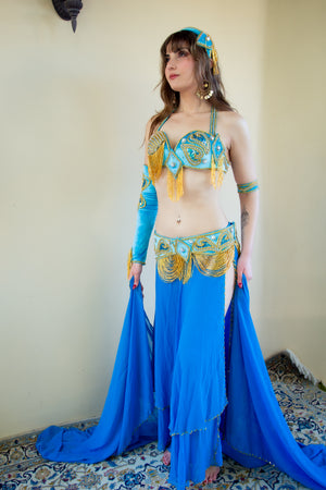 Versace of Cairo: Blue Velvet Costume