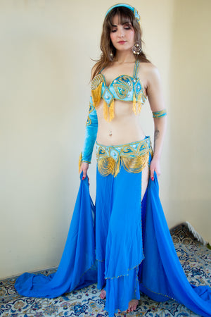 Versace of Cairo: Blue Velvet Costume