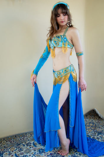 Versace of Cairo: Blue Velvet Costume