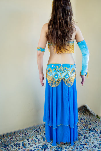 Versace of Cairo: Blue Velvet Costume