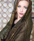 Modern Black and Gold Assuit Shawl With Mixed Diamonds Design