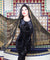 Modern Black and Gold Assuit Shawl With Deco Diamonds Design