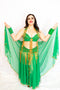 1940s Samia Gamal Style Costume - Green & Gold