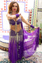 1940s Samia Gamal Style Costume - Purple and Silver