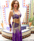 1940s Samia Gamal Style Costume - Purple and Silver