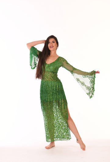 Green Abla Style Dress