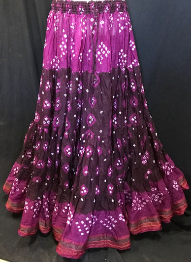 Indian Tie-Dye Bandhani Skirt