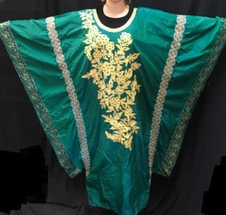 Embroidered Khaleegy Thobe-Emerald